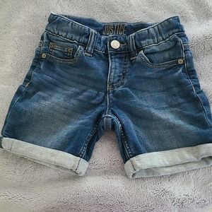 * Very Gently Used Girls Justice Shorts Size 10 Slim